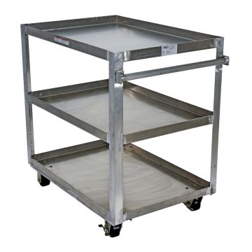 Vestil Aluminum 3 Shelf Service Carts