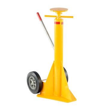 Vestil SP-TOP Spin Top Style Trailer Stabilizing Jack with 39-1/2" to 51" Height Range and 100,000 lbs Static Capacity Vestil SP-TOP Spin Top Style Trailer Stabilizing Jack with 39-1/2" to 51" Height Range and 100,000 lbs Static Capacity