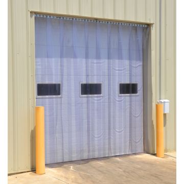 Vestil Wall Mounted Full Overlap Vinyl Strip Doors