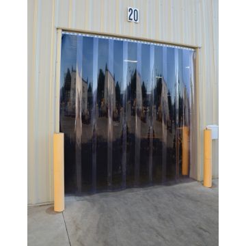 Vestil Header Mounted Standard Overlap Vinyl Strip Doors