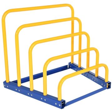 Vestil VHSR-4BA-KD Collapsible Variable Height Sheet Rack - YesW x 36" x 47-3/8" x 41-3/4"L x H