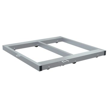 Vestil DOL-4848-6T-FL Aluminum Pallet Dolly with Tilt and Floor Lock 48" x 48" 4