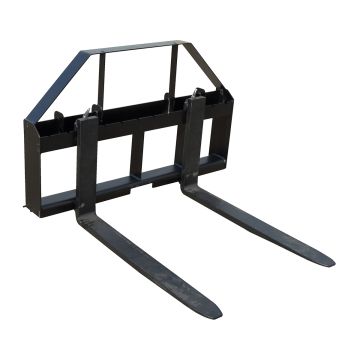 Vestil EA-SKSF-F4-1.50-60 Steel Universal Attachment Skid Forks 60" Length - 4000 lbs Capacity - Black