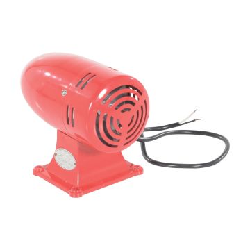 Vestil SIREN-SV-AR Steel Red Warning Siren Audible up to 1/4 Mile