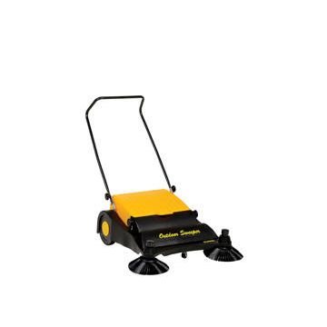 Vestil JAN-LG Gear Driven 32-1/2"W Manual Push Sweeper with 9 Gallon Capacity