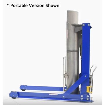 Vestil Stationary Hydraulic Drum Dumpers with Stainless Steel Chute