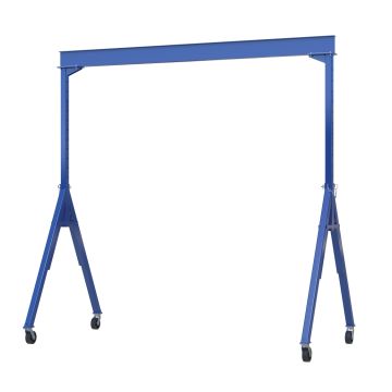 Vestil AHS-6-15-10 Steel Adjustable Height Gantry Crane - 15'W x 6'7