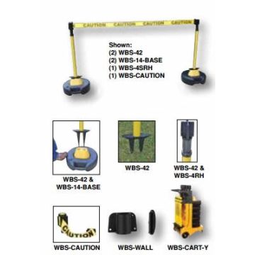 Vestil Web Barrier Stakes and Accessories