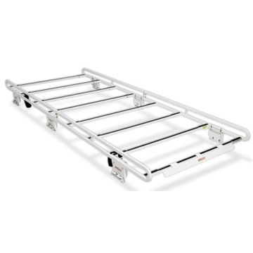 Weather Guard 210-3-WG Steel Safari Van Rack for Full Size Vans - up to 4' Wide Loads - Brite White ARMOR TUF&reg; Powder Coat
