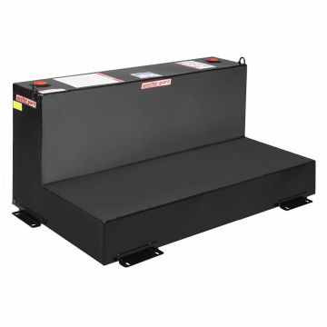 Weather Guard 354-5-02 - L-Shape Transfer Tank - Steel - 90 Gallons - Black
