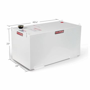 Weather Guard 358-3-02 - Rectangle Transfer Tank - Steel - 110 Gallons - White