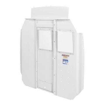 Weather Guard 96321-3-01D Window Style Deeper Offset Van Bulkhead for Ford Transit 2015 and Newer - High-Roof