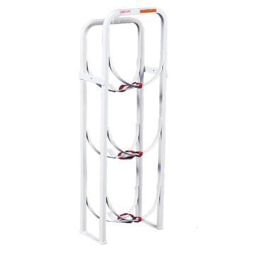 Weather Guard 9862-3-01 Refrigerant Tank Rack - Holds 3 x 50 lbs Tanks - 15-1/2"L x 8"D x 45-1/2"H