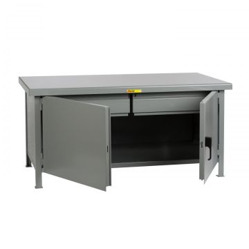 Little Giant Steel Cabinet Workbenches with Steel Tops and Solid Doors