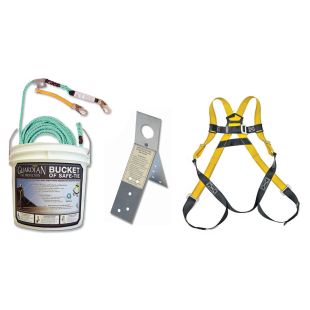Guardian Bucket of Safe-Tie Fall Protection Kit with Stainless Steel Anchors