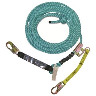 Guardian Blue Poly Steel Rope Assembly With Lanyard Extension and Swivel Hook