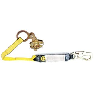 Guardian 01503 - Rope Grab for 5/8" and 1/2" Rope with Attached 3' Shock Absorbing Lanyard