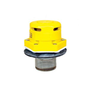 Justrite 08005 Polyethylene Vertical Drum Vent with Flame Arrester for Petroleum Based Applications - 2" Bung Opening