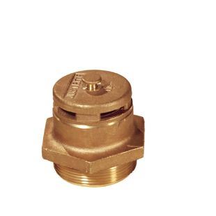 Justrite 08101 Brass Vertical Vent for Petroleum Based Applications - 2" Bung Opening