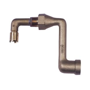 Justrite 08311 Brass Drum Siphon Adapter for Draining 30 & 55 Gallon Drums