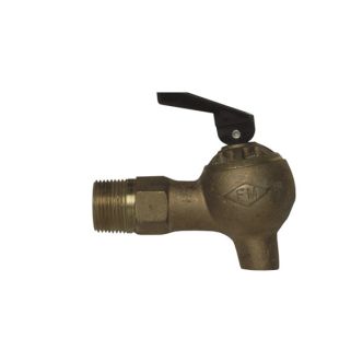 Justrite 08540 Brass Controlled Flow Lab Safety Faucet with 3/4" NPT Bung