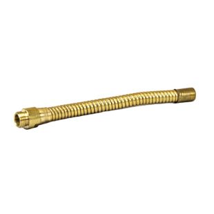 Justrite 08584 Flexible Brass Hose Extension for Lab Faucet (08540) - 6"