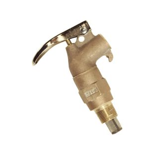 Justrite 08902 Brass Safety Drum Faucet with Internal Flame Arrester - 3/4" NPT Bung