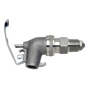 Justrite 08916 Adjustable Stainless Steel Safety Drum Faucet with Internal Flame Arrester - 3/4" NPT Bung