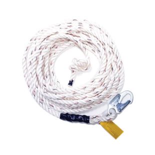 Guardian White PolyDac Rope With Snap Hook End