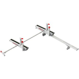 Weather Guard 2267-3-01 EZGLIDE2 Aluminum Fixed Drop-down Ladder Kit w/Cross Member for Compact Vans
