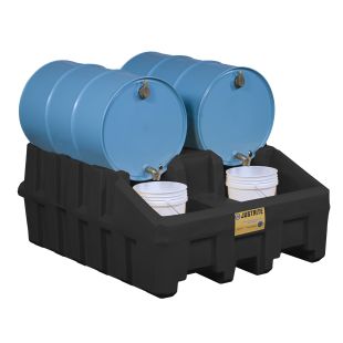 Justrite 28667 - EcoPolyBlend Drum Management System Black Base Module