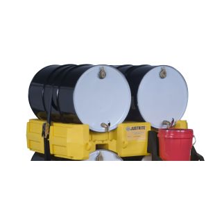 Justrite 28668 - EcoPolyBlend Drum Management System Yellow Stack Module