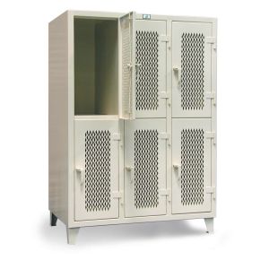 Strong Hold 2-Tier Ventilated Personal Lockers