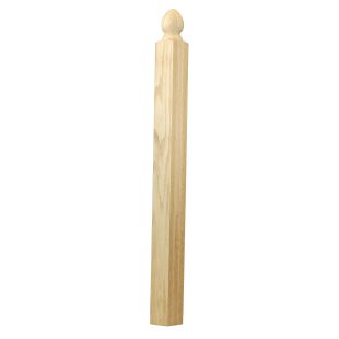 C-4006 Hampton Angle Newel 3-1/2" x 72" Red Oak