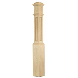 C-4091-RP Box Newel (True Raised Panel) 6-1/4" x 55"