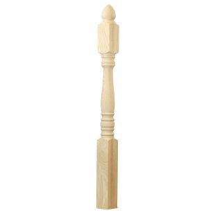 C-4242 Classic Starting Newel 3-1/2" x 56" Red Oak