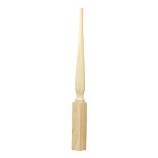 C-4810 Art Deco Starting Newel 3-1/2" x 48" Red Oak