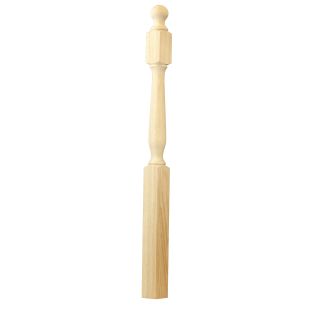 C-4845 Art Deco Angle / Landing Newel 3-1/2" x 72" Red Oak