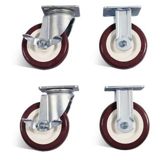 Knaack Model 516 6" Non-marking Polyurethane Caster Set with Brakes