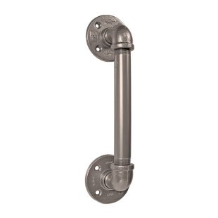 Industrial Collection Pipe Handle - Satin Nickel