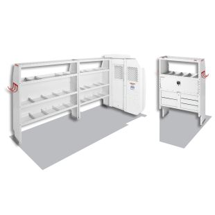 Weather Guard 600-8212L - Cable/Plumber Van Package - Mid-Roof Ford Transit 148 Wheelbase