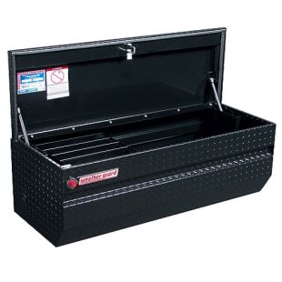 Weather Guard 644-5-01 - 37" All Purpose Chest Box - Aluminum - Compact - Black