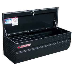 Weather Guard 684-5-01 - 62" All Purpose Chest Box - Aluminum - Full-Size Extra Wide - Black