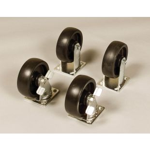 Knaack Model 695 6" Solid Polypropylene HD Caster Set with Brakes