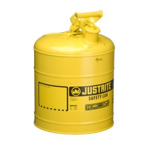 Justrite 7150200 - 5 Gallon Type I Yellow Safety Diesel Can