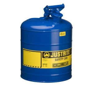 Justrite 7150300 - 5 Gallon Type I Blue Safety Kerosene Can
