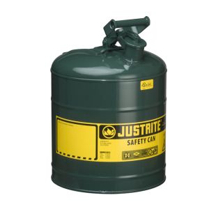 Justrite 7150400 - 5 Gallon Type I Green Safety Oil Can