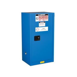 Justrite 861528 Sure-Grip Compac Hazardous Material Safety Cabinet - 23-1/4"W x 44"H x 18"D - 15 Gallons