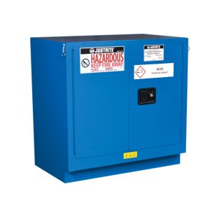 Justrite 862328 Sure-Grip Undercounter Hazardous Material Safety Cabinet - 35"W x 35"H x 22"D - 22 Gallons