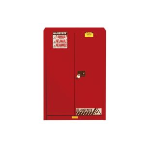 Justrite 894581 - 45 Gallon Sliding Self Close Door Sure-Grip EX Combustibles Safety Cabinet